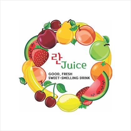 란쥬스(란생과일쥬스) 로고